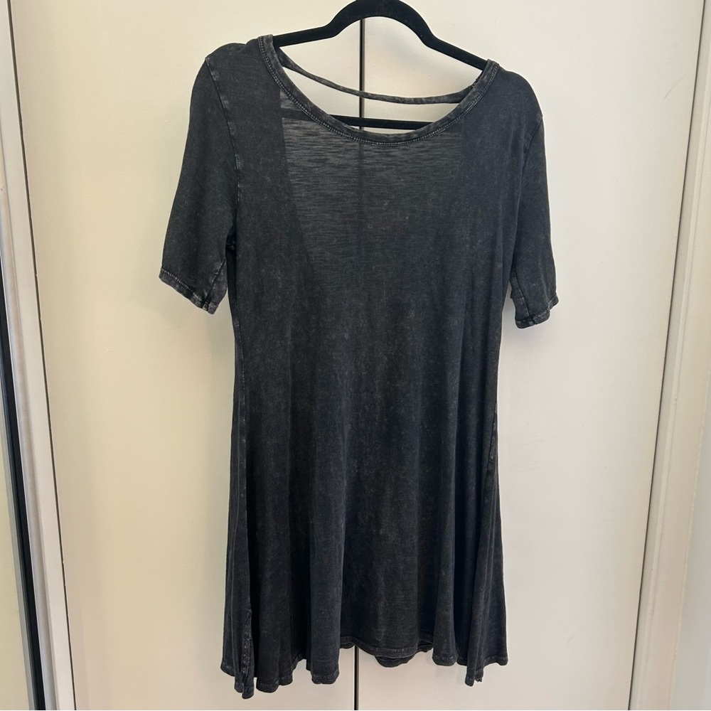 Billabong Short Sleeve Backless Mini Dress Coverup